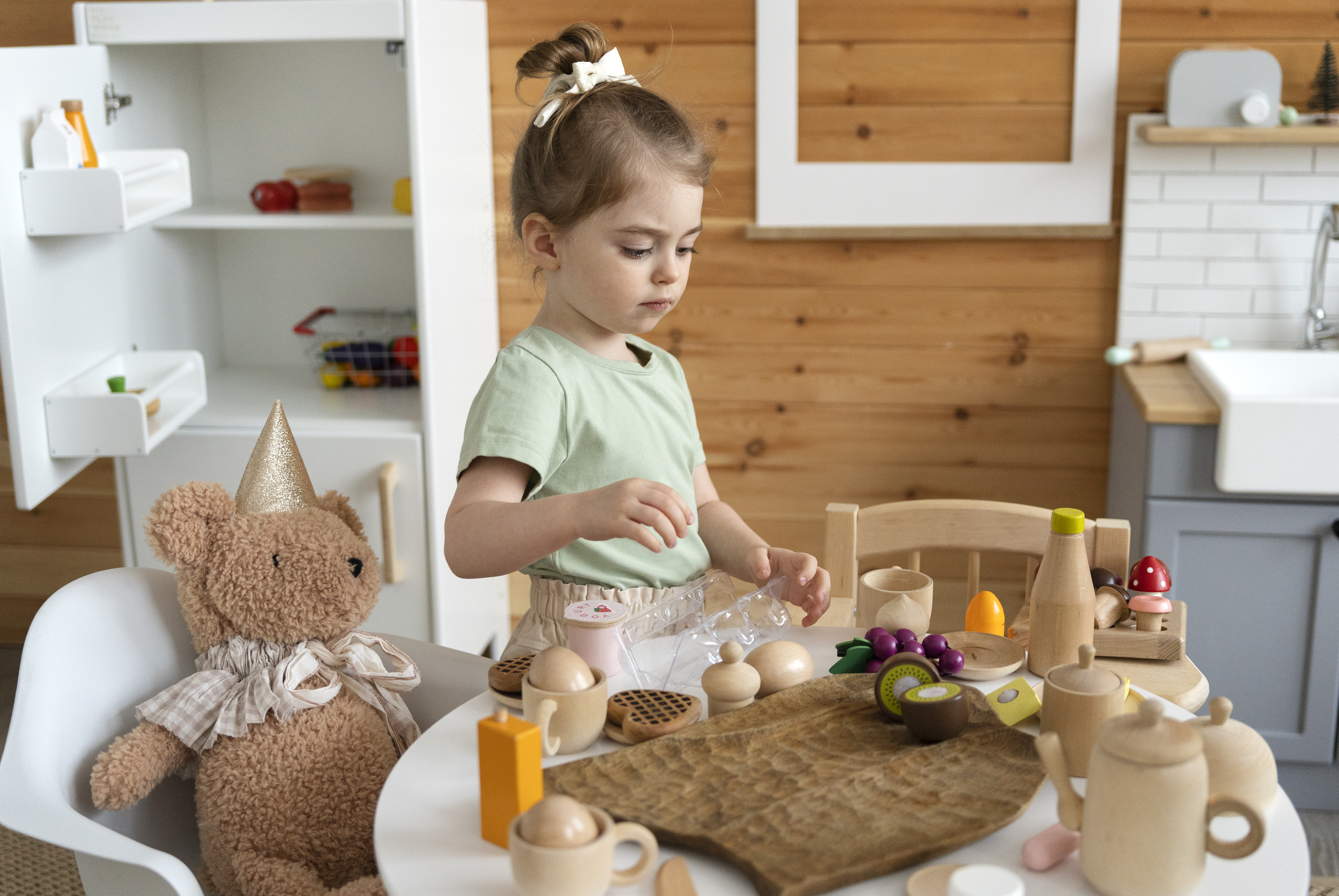 Wooden Kitchen Set